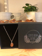 Halsketting koffieboon brons